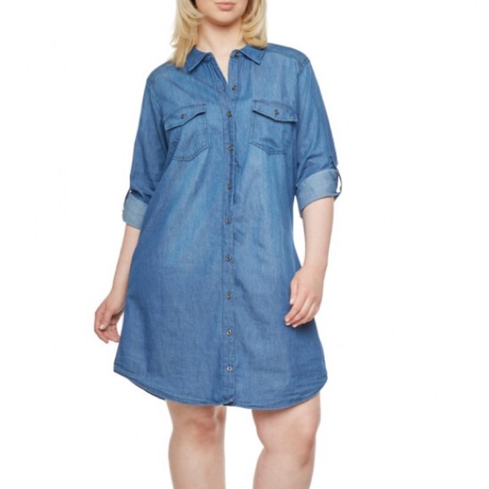 New Look Denim Plus Dress
